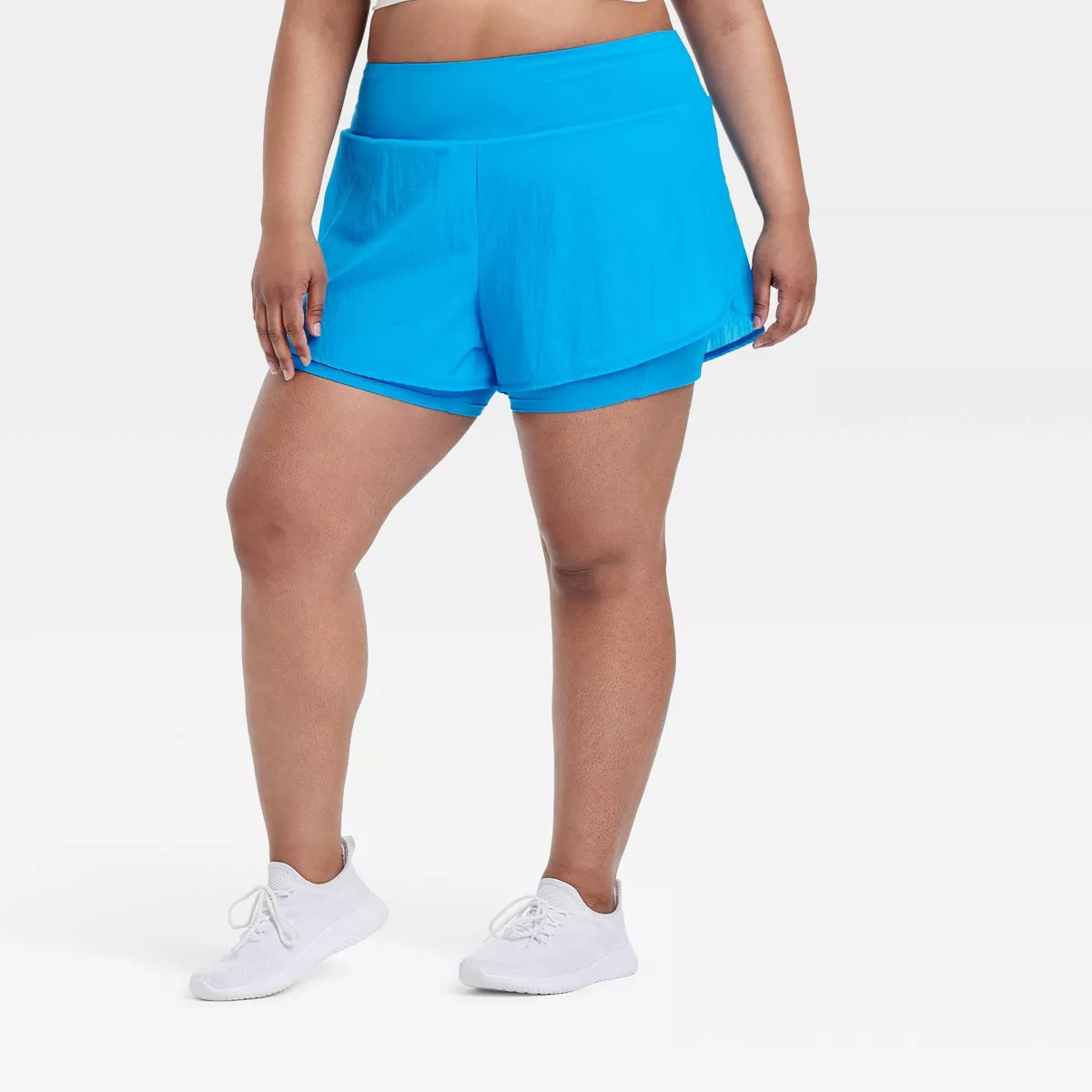 Women's Woven High-Rise 2-in-1 Run Shorts 3" - All In Motion™ | Target