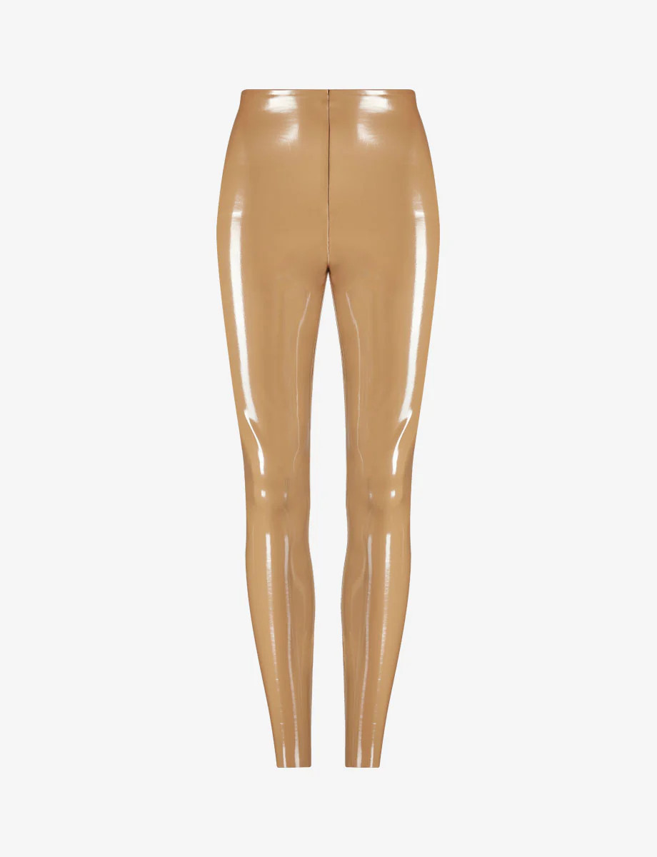 Faux Patent Leather Legging 1X / Cocoa | Commando®
