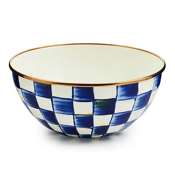 Royal Check Enamel Everyday Bowl - Small | MacKenzie-Childs