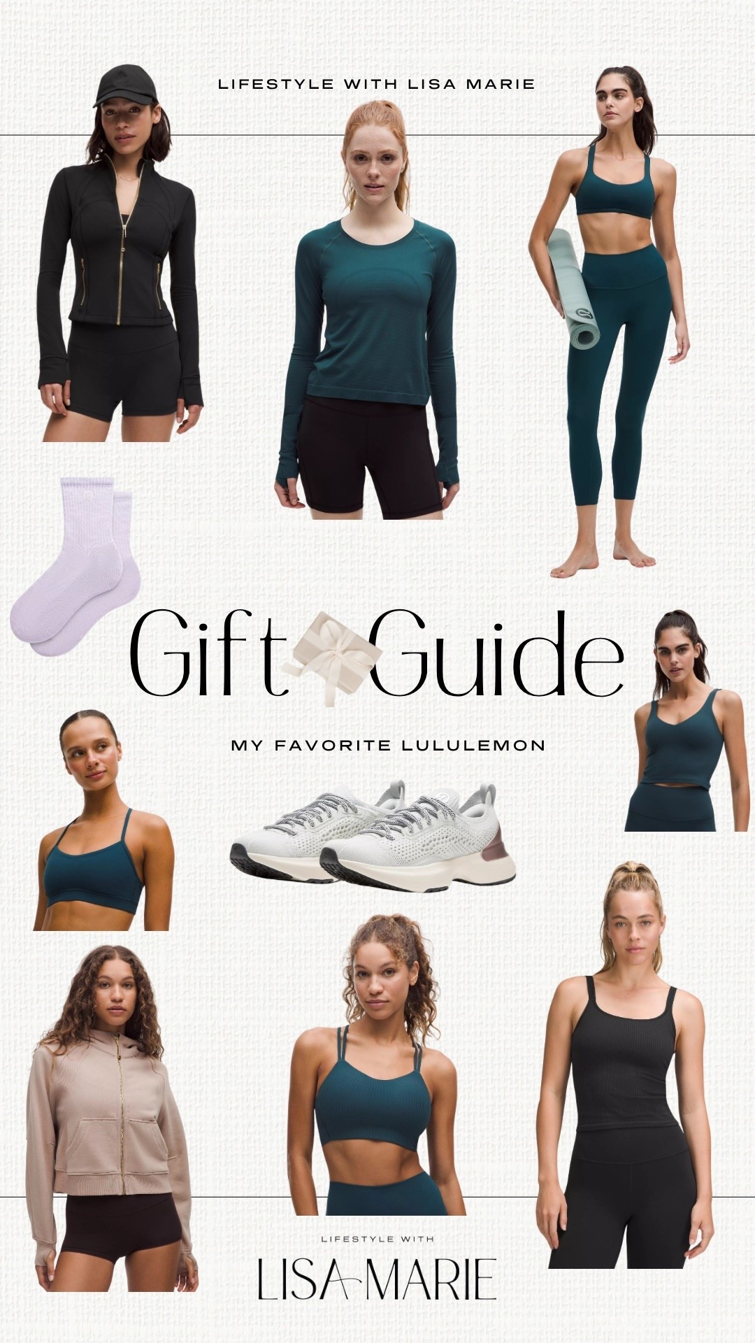 My favorite Lululemon pieces! I’m a sz 0 in align leggings (these are my all-times favorite), sz 2 in define crop jacket, sz 2 in tips/tanks and sz 4 in sports bras! Sneakers are TTS. Gift ideas for her. Favorite things party.

#LTKGiftGuide #LTKHoliday #LTKActive