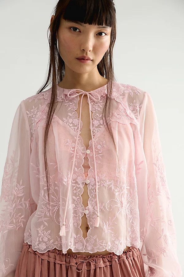 Dreamer Girl Embroidered Blouse | Free People (Global - UK&FR Excluded)