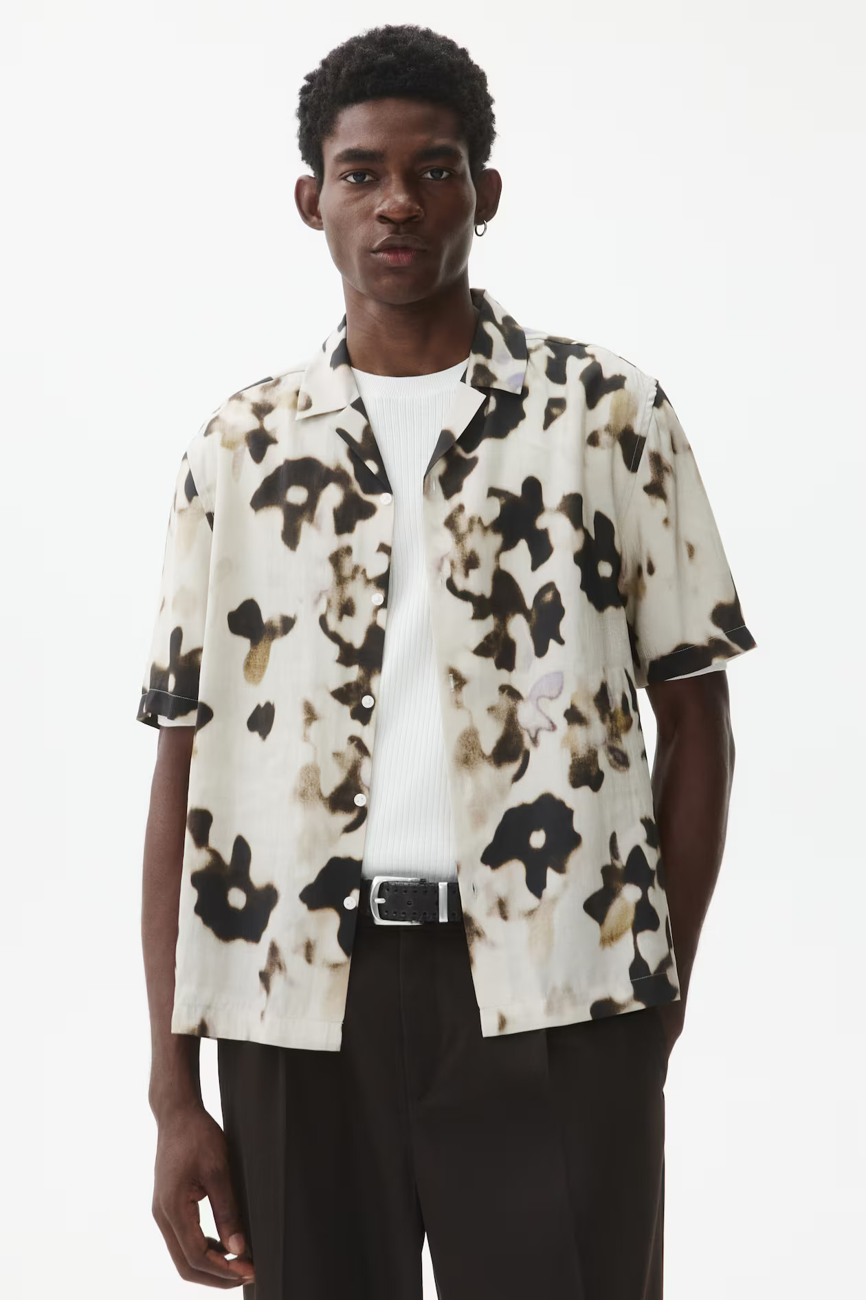 Regular-Fit Patterned Resort Shirt | H&M (UK, MY, IN, SG, PH, TW, HK)