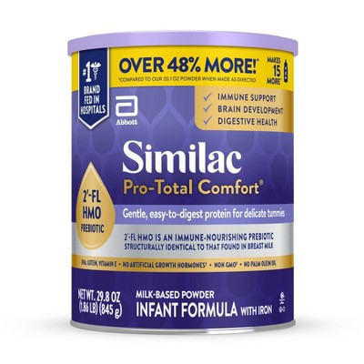 Similac Pro-Total Comfort Non-GMO Powder Infant Formula - 29.8oz | Target