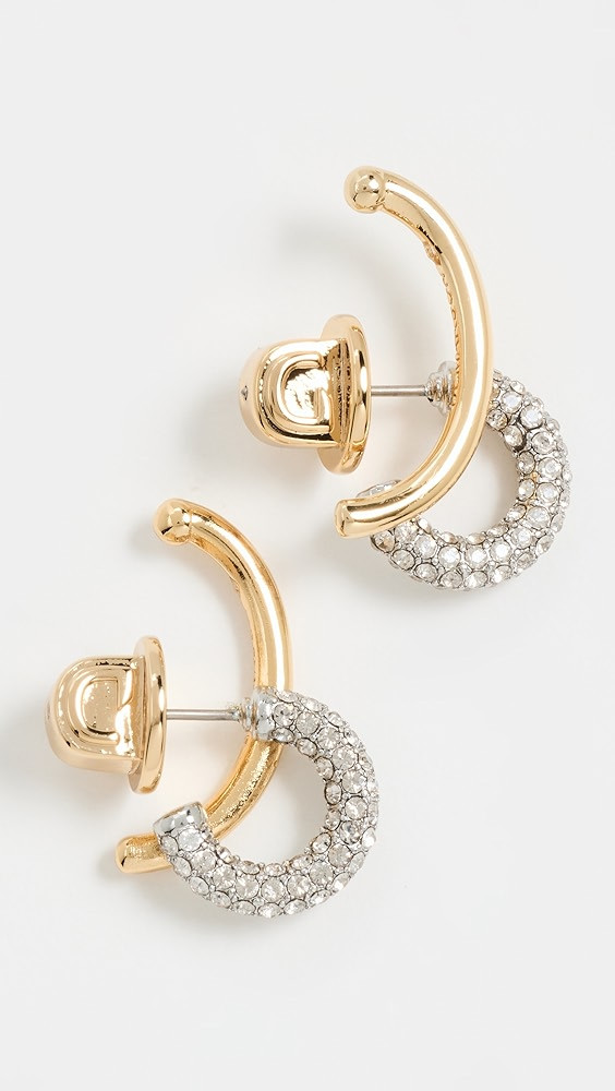 DEMARSON Marisa Mini Pave Earrings | Shopbop | Shopbop