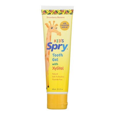 Spry Kid's Strawberry Banana Tooth Gel With Xylitol - 2 fz | Target