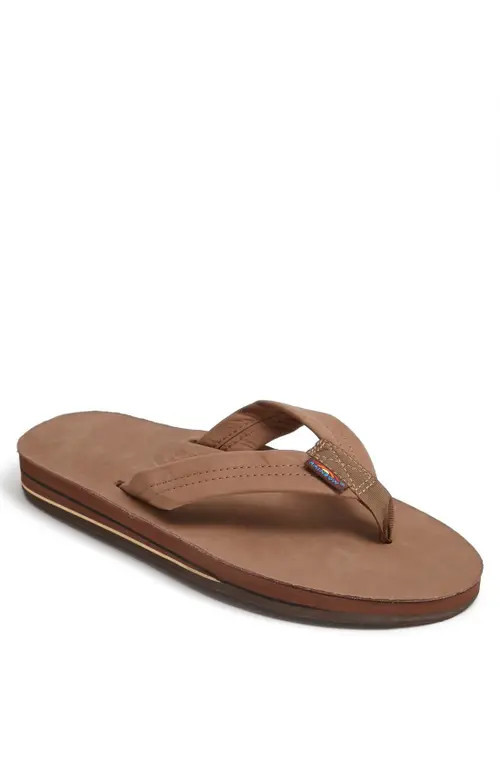 Rainbow® Rainbow 302Alts Double Layer Arch Sandal in Dark Brown at Nordstrom, Size Xx-Large | Nordstrom