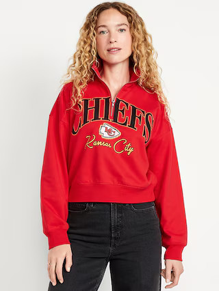 NFL™ Kansas City Chiefs™ Half-Zip Sweatshirt | Old Navy (US)