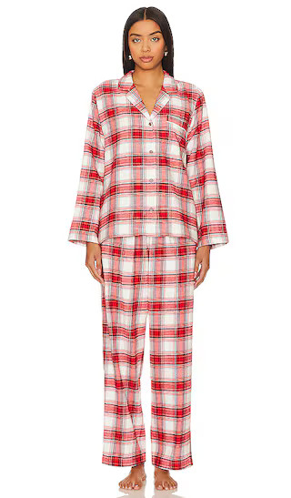 Flannel PJ Set in Tartan Plaid & Haute Red | Revolve Clothing (Global)
