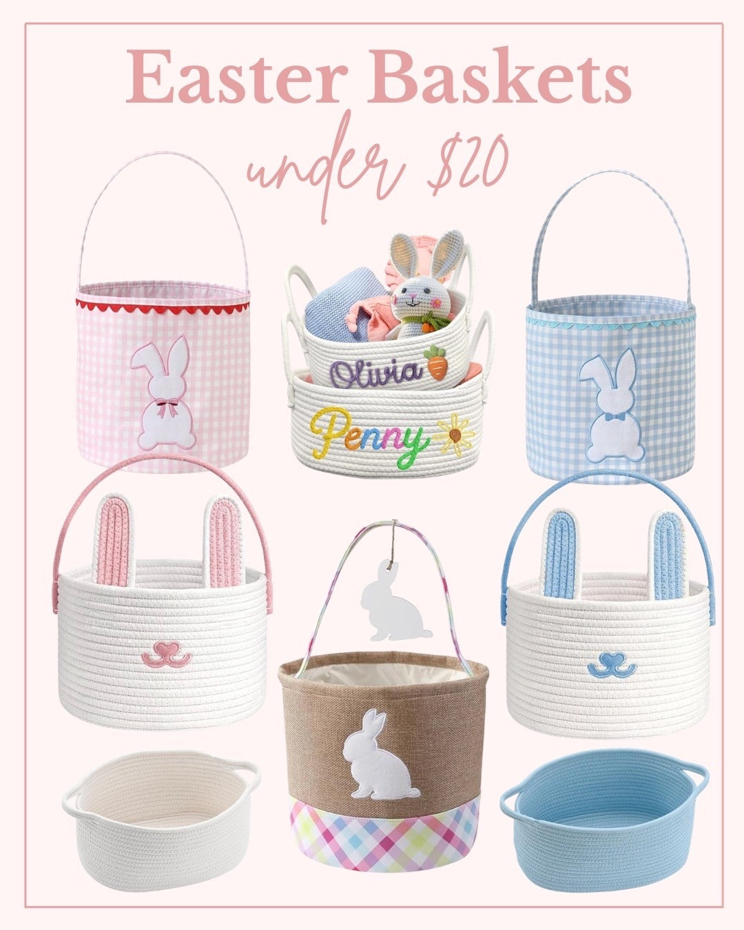 Easter is right around the corner! 🐣 These adorable Easter baskets are perfect and all under $20! Tap to shop my picks! 🧺✨

#LTKKids #LTKmomlife #LTKSeasonal