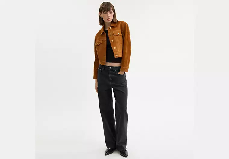 Cropped Suede Jacket | Coach (CA)