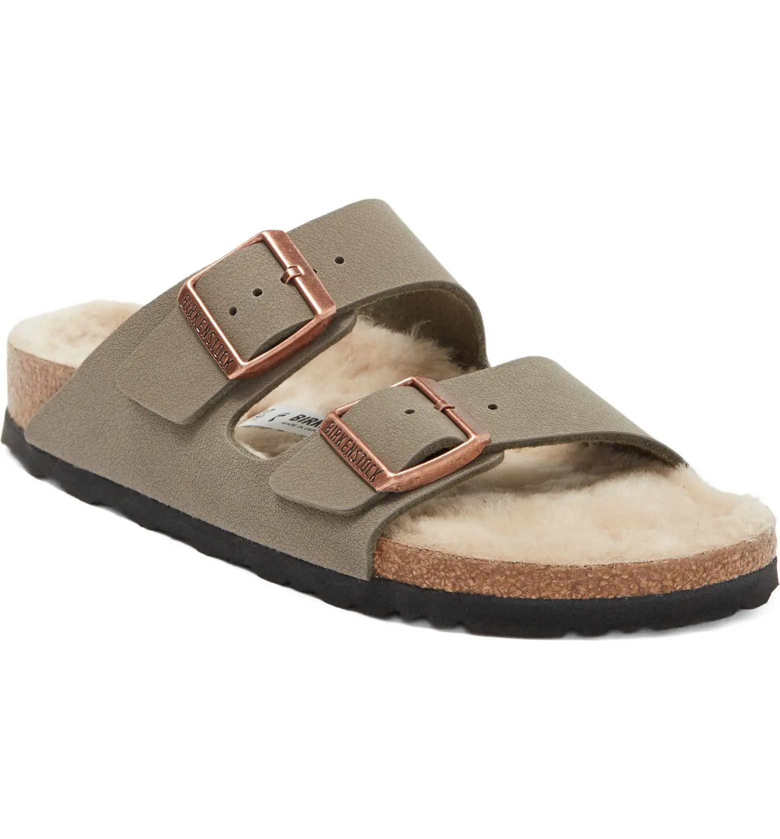 Birkenstock Arizona Genuine Shearling Lined Slide Sandal (Women) | Nordstromrack | Nordstrom Rack