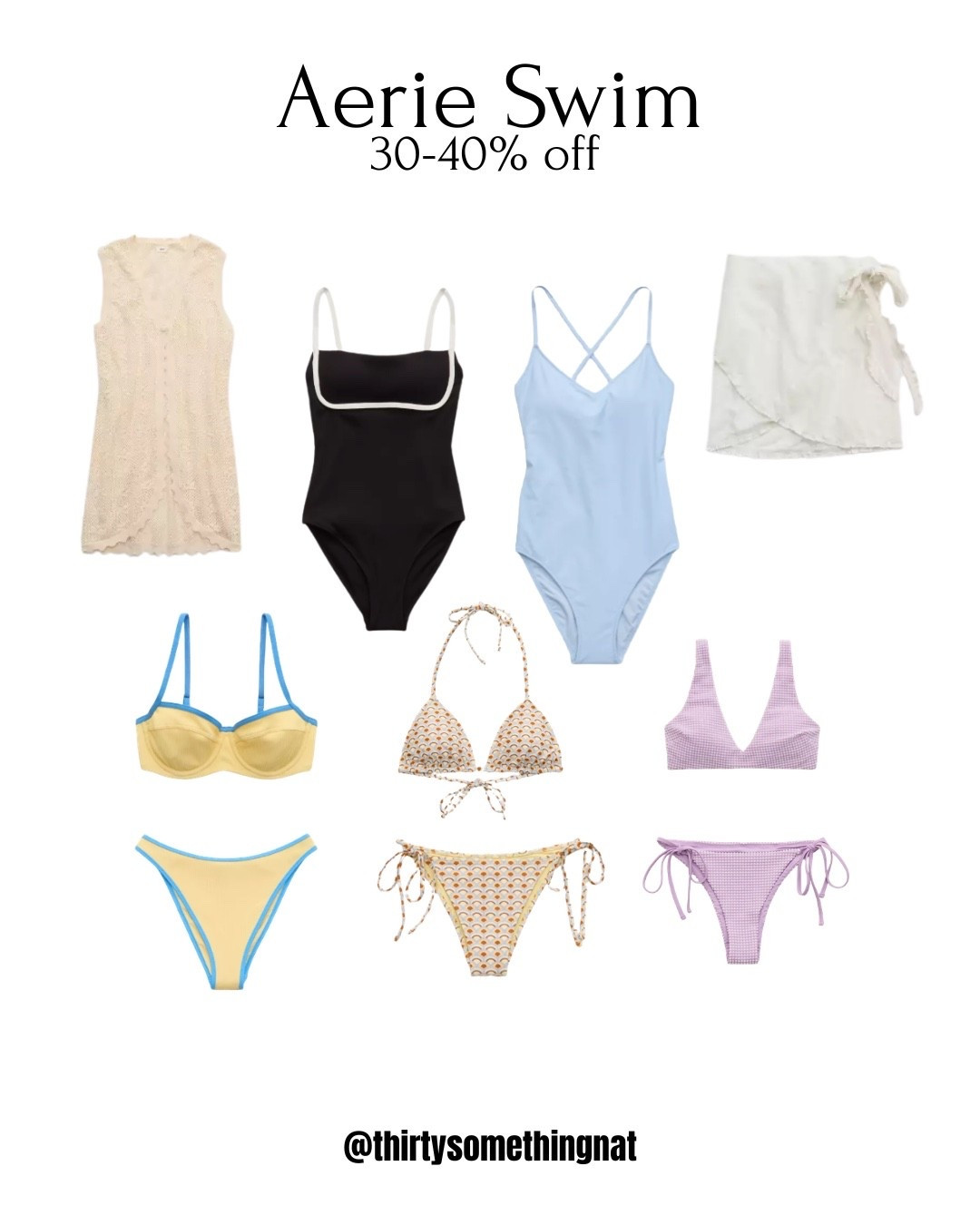 Swim 30-40% off


#LTKSwim #LTKSaleAlert #LTKSpringSale