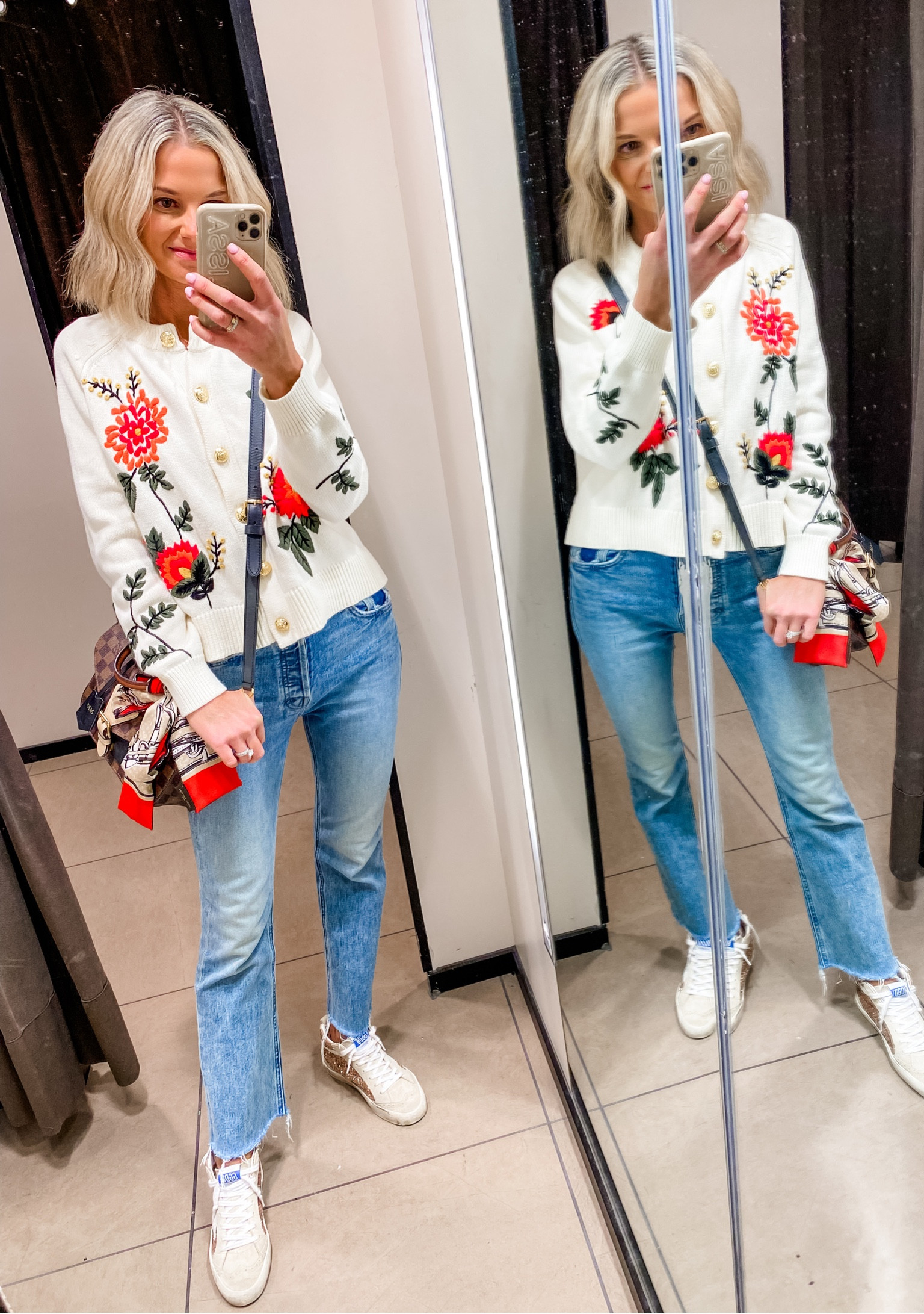 Feeling ready for Fall in this embellished cardigan with gold button detail. Prepare to see me in it on a weekly basis. The quality is beyond good! 

#LTKstyletip #LTKover40 

#LTKSeasonal