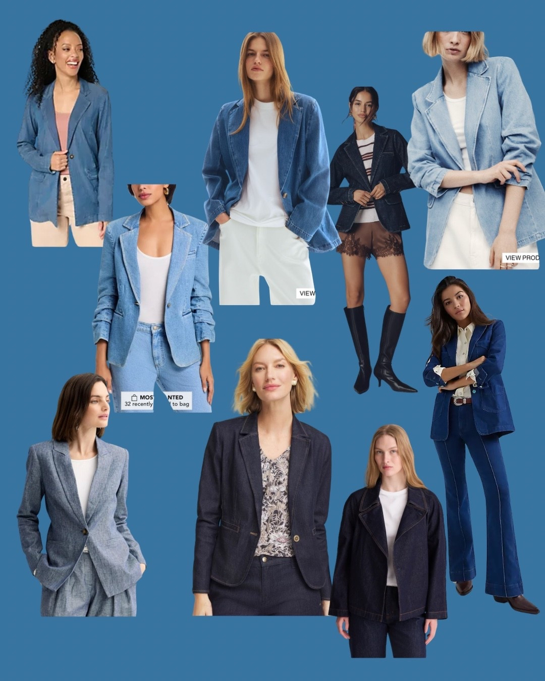 Denim blazers for fall