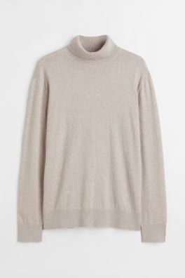 Regular Fit Cashmere-blend Turtleneck Sweater | H&M (US + CA)