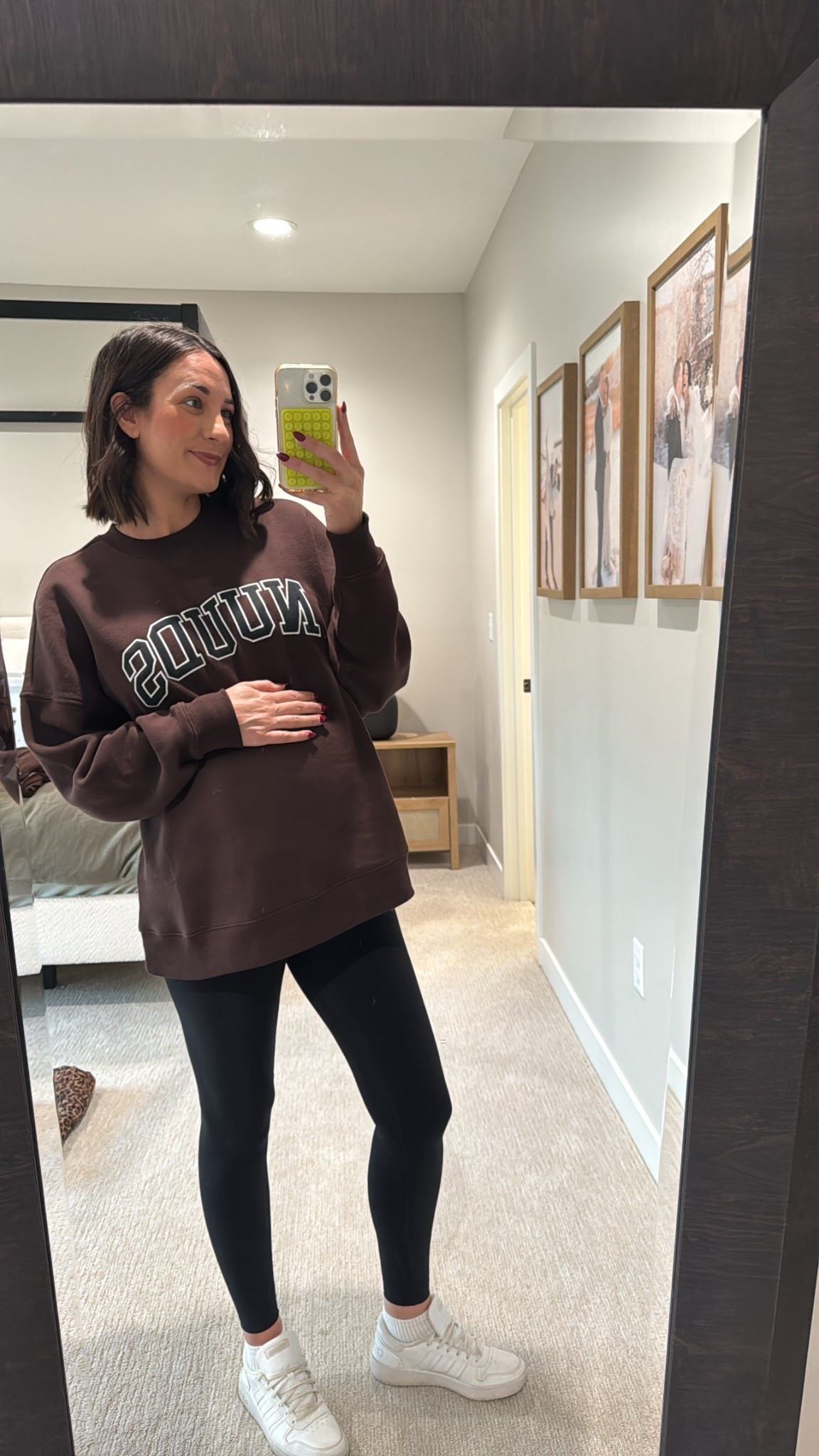 Love these maternity leggings! True to size, wearing size small. 

#LTKBaby #LTKBump #LTKmomlife