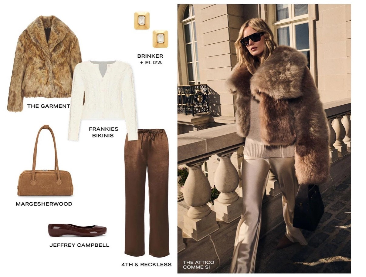 Revolve Fashion Inspo - the kind of look that appears casually thrown together, yet is effortlessly chic 🤎


#revolve fashion
#designer fashion
#fashion inspo
#Faux fur coat
#winter jacket
#long fur coat
#neutral palette
#neutral fashion
#neutral outfit
#white cardigan
#chocolate brown trouser pants #Jeffrey Campbell
#gold jewelry
#travel outfit inspo
#European fashion
#Cool girl style
#ootd 

#LTKHoliday #LTKOver40 #LTKootd