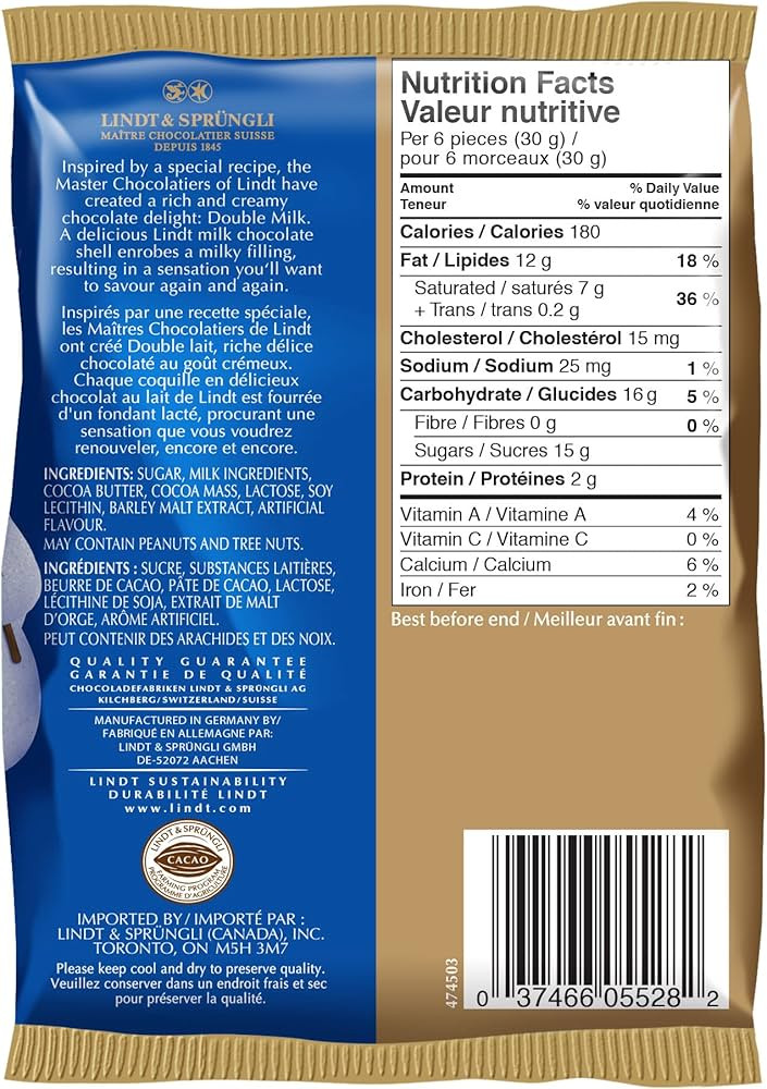 Lindt Holiday Magic Double Milk Chocolate Mini Balls, 100-Gram Bag | Amazon (CA)