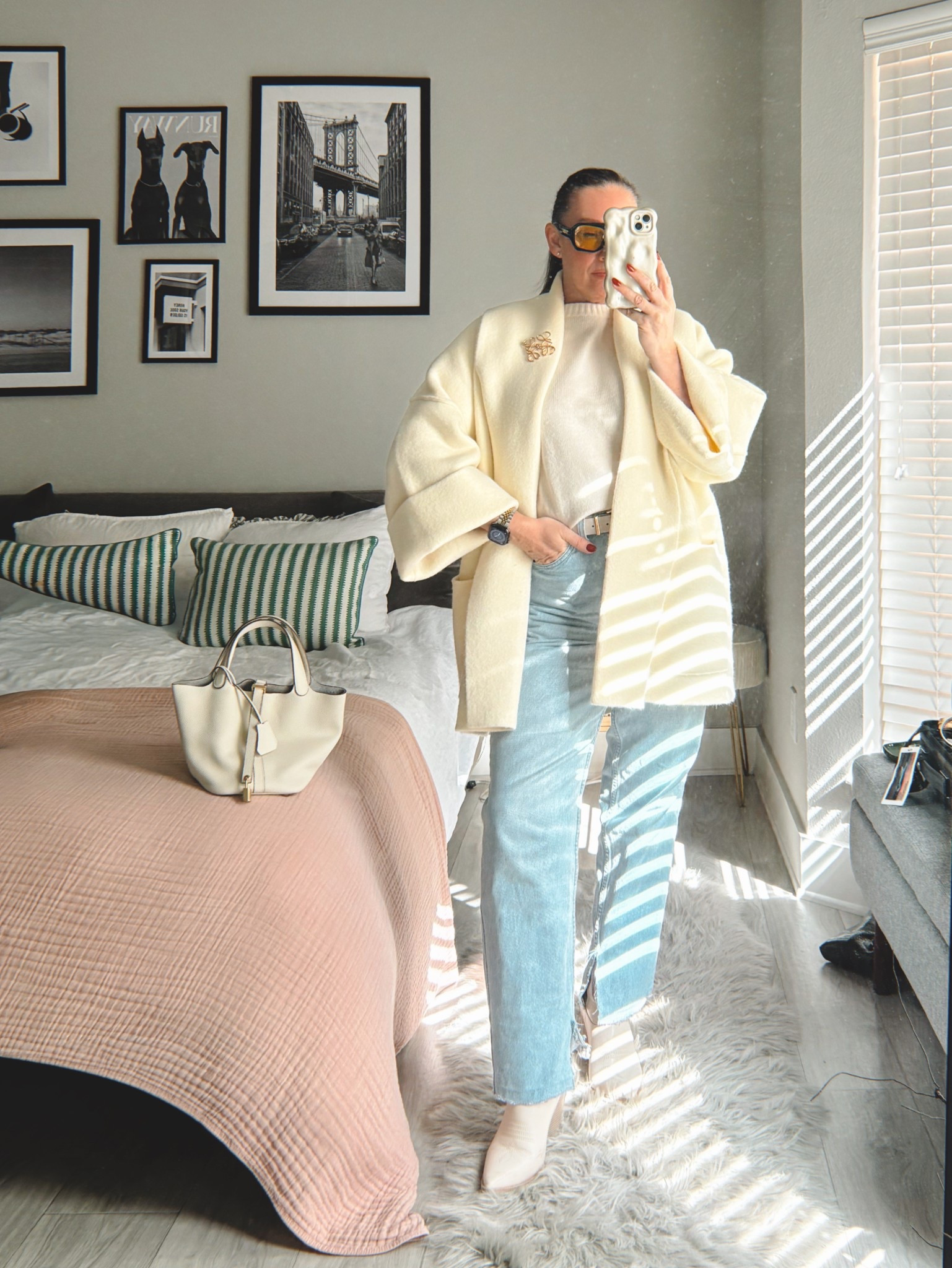 Elevated casual. Wearing a heavyweight cream cardigan that I’ve had to link similar to with a short sleeved knit, light blue Levi’s jeans and cowboy boots.

@levis #elevatedcasual #everydaystyle 

#LTKStyleTip #LTKMidsize #LTKOver40