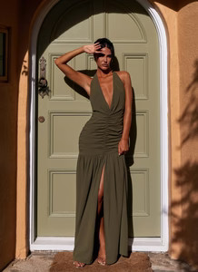 Truly In Love Maxi Dress - Khaki | Peppermayo (Global)