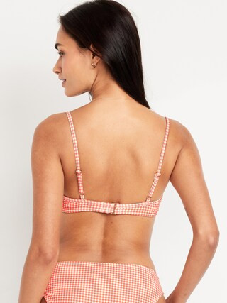 Textured Underwire Balconette Swim Top | Old Navy (US)