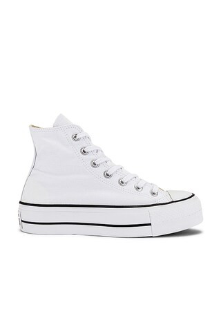 Converse Chuck Taylor All Star Lift Hi in White from Revolve.com | Revolve Clothing (Global)