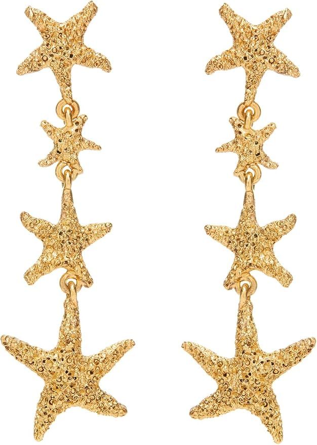 Amazon.com: Oscar de la Renta, Starfish Chandelier Earrings, Gold : Luxury Stores | Amazon (US)