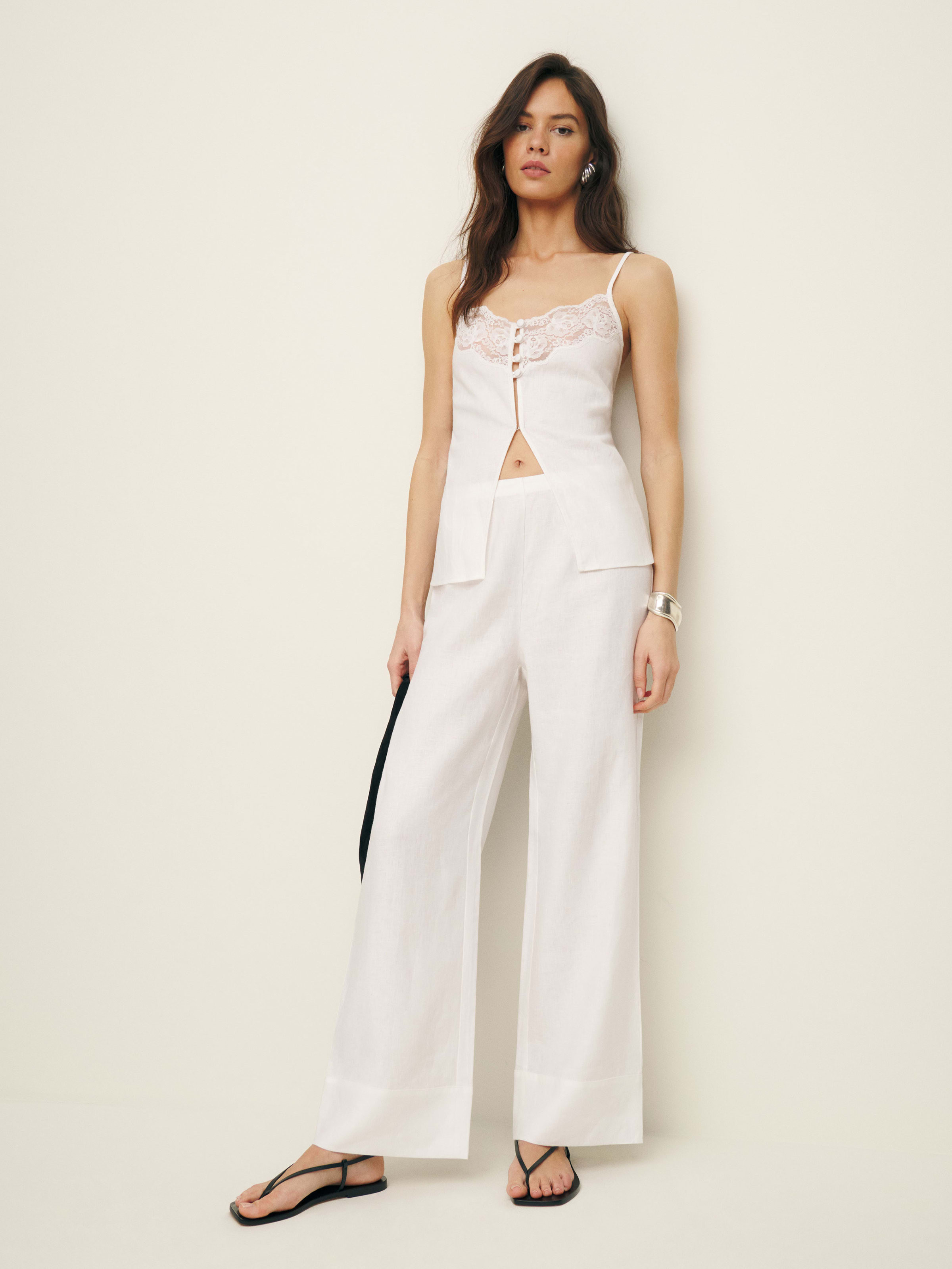 Tess Linen Two Piece | Reformation (Global)