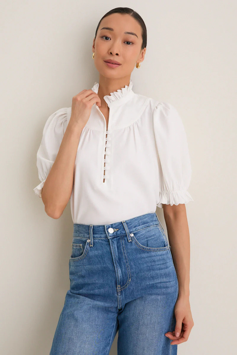 White Selena Blouse | Tuckernuck (US)