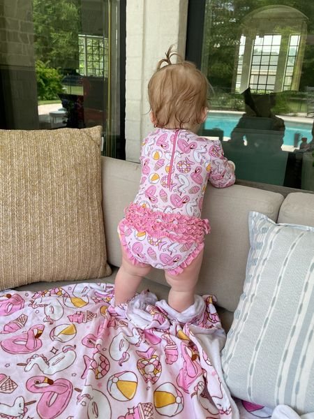 the cutest toddler swimsuits of the summer! these rashguards are so cute, will protect your babies from the sun (UPF 50+ protection) and have snaps at the bottom for easy potty/diaper changes! use code JESSCRUM for 15% off

toddler rashguard, toddler swimsuit, swim, pool, beach, summer, toddler girl clothes, dream big little co, toddler vacation, pool towel, beach towell

#LTKKids #LTKSwim #LTKSeasonal