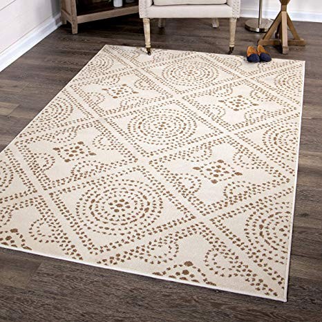 Orian Rugs Farmhouse Sonoma Collection 409932 Indoor/Outdoor Camille Runner Rug, 7'9" x 10'10", S... | Amazon (US)