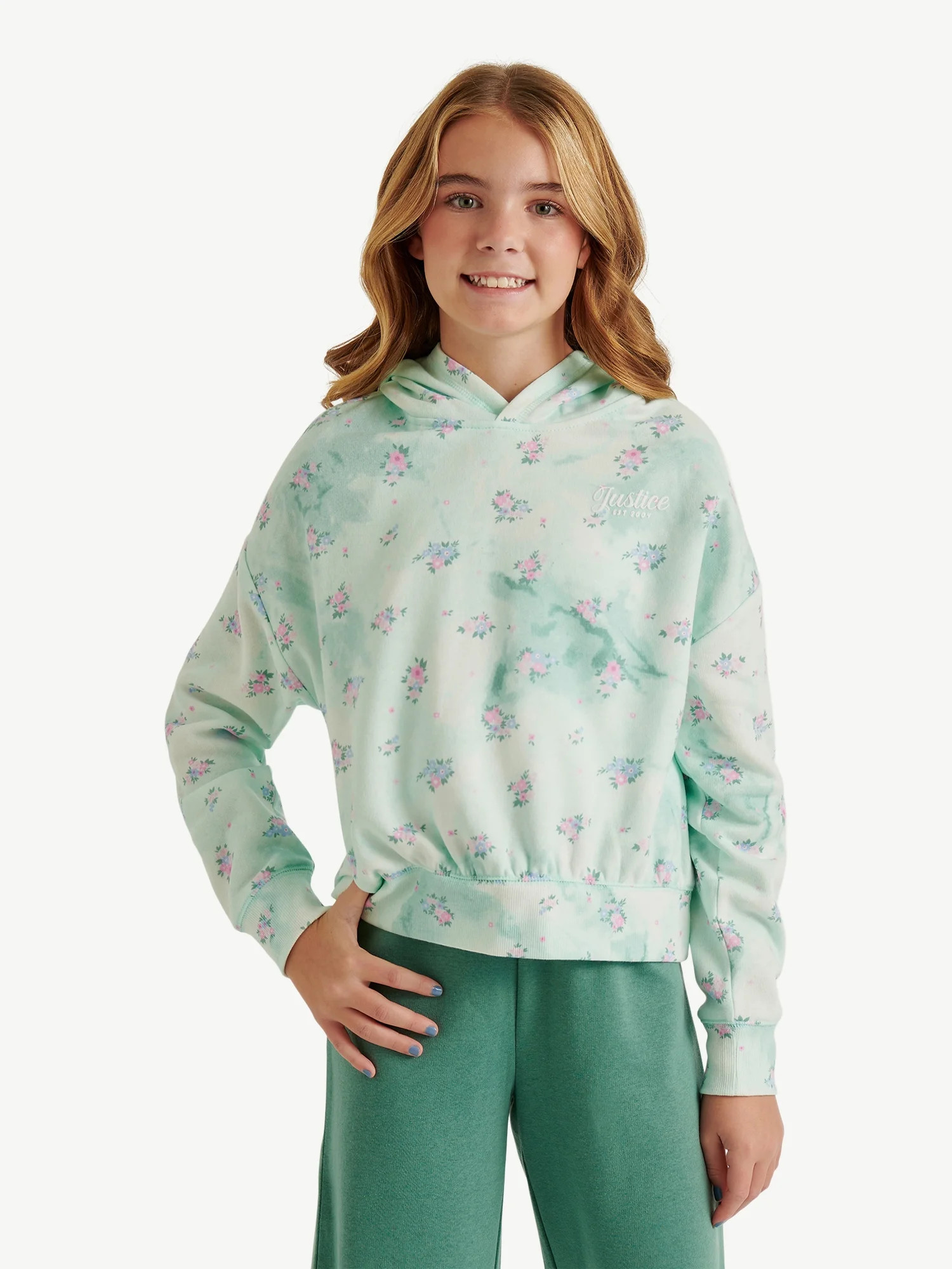 Justice Girl's EDF Active Hoodie, Sizes XS - XLP | Walmart (US)
