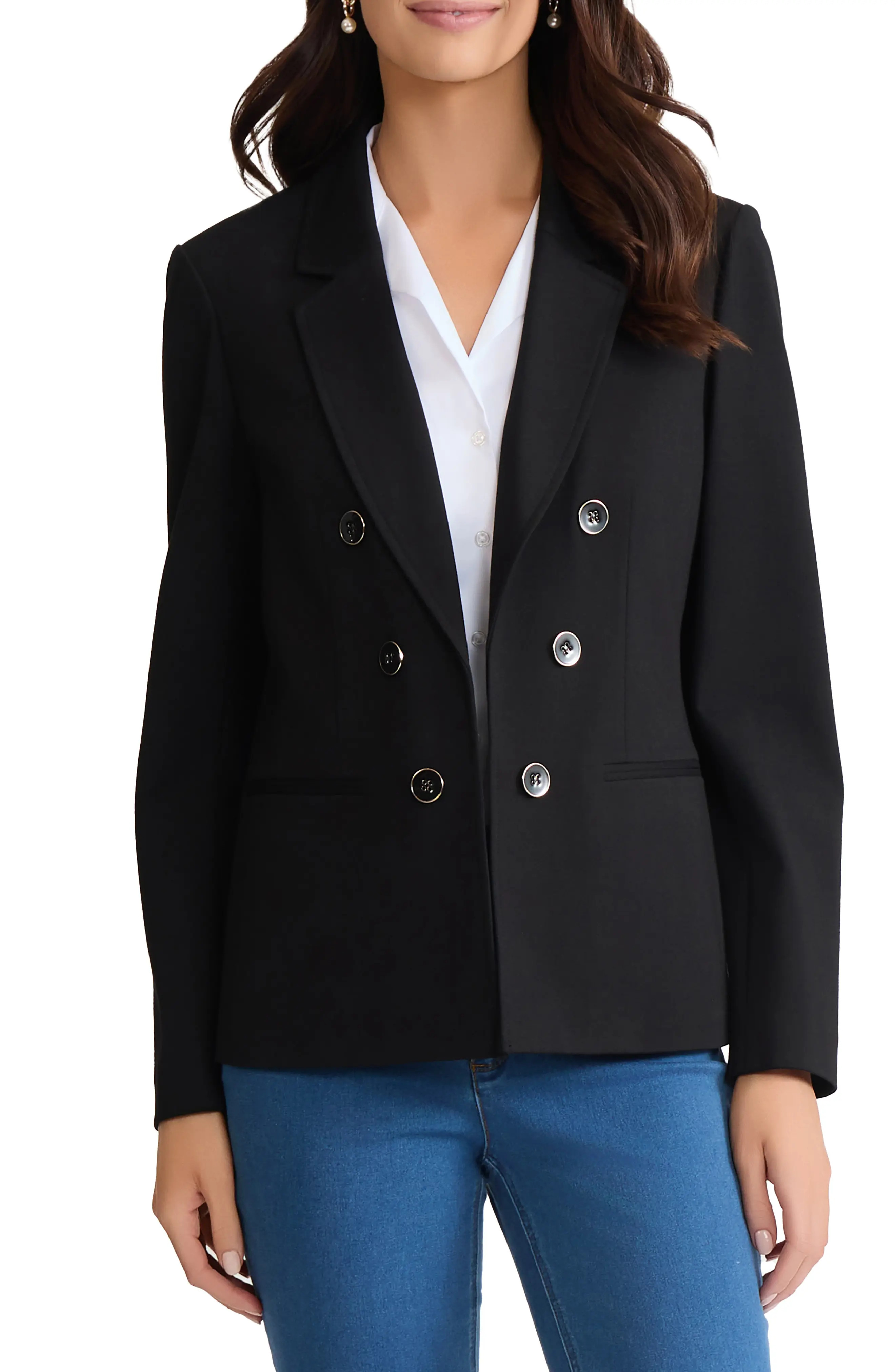 Faux Double Breasted Jacket (Women) | Nordstrom | Nordstrom