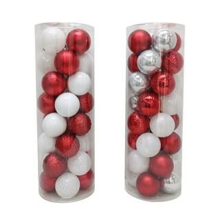 Assorted 32ct. 3" Red & White Shatterproof Ball Ornaments by Ashland® | Michaels Stores