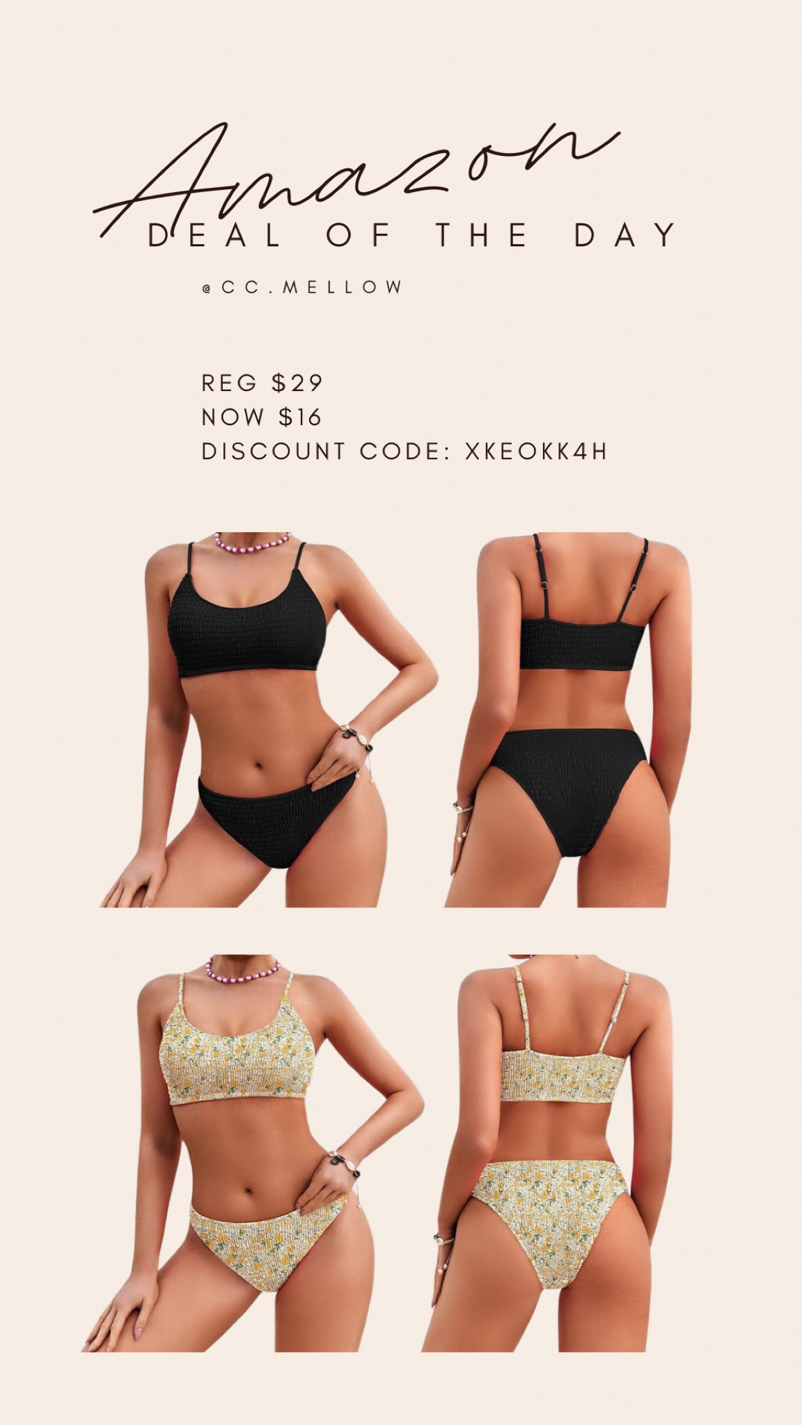 Amazon Deal of the day- bathing suit! Super flattering. I got the black :)

#LTKfindsunder50 #LTKSeasonal #LTKswim