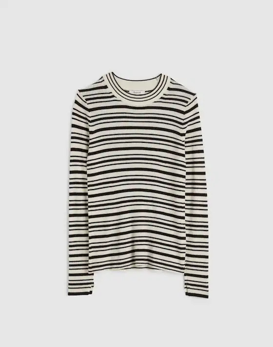 Double-Layered Crewneck Sweater | Madewell