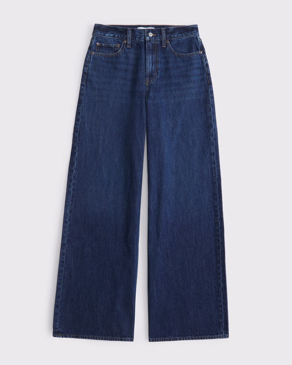Women's Curve Love High Rise Wide Leg Jean | Women's Bottoms | Abercrombie.com | Abercrombie & Fitch (US)