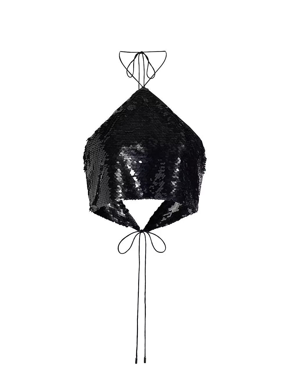 Zira Sequin Halter Crop Top | Saks Fifth Avenue