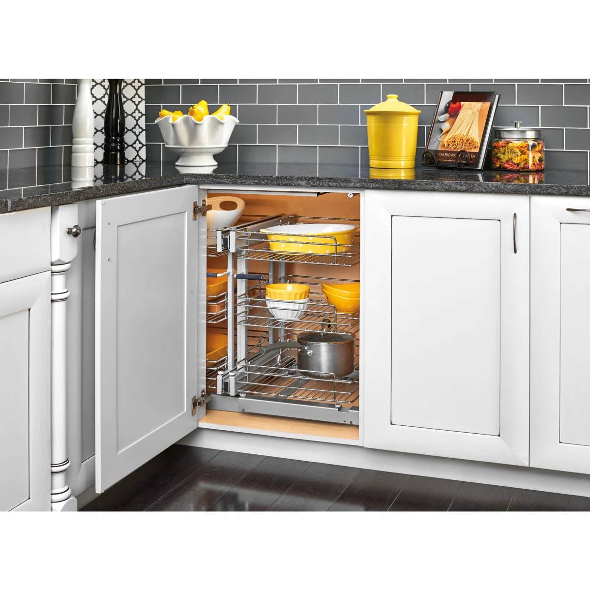 Rev-A-Shelf Pull Out Corner Cabinet Organizer w/Soft-Close 3 Tier & Reviews | Wayfair | Wayfair North America