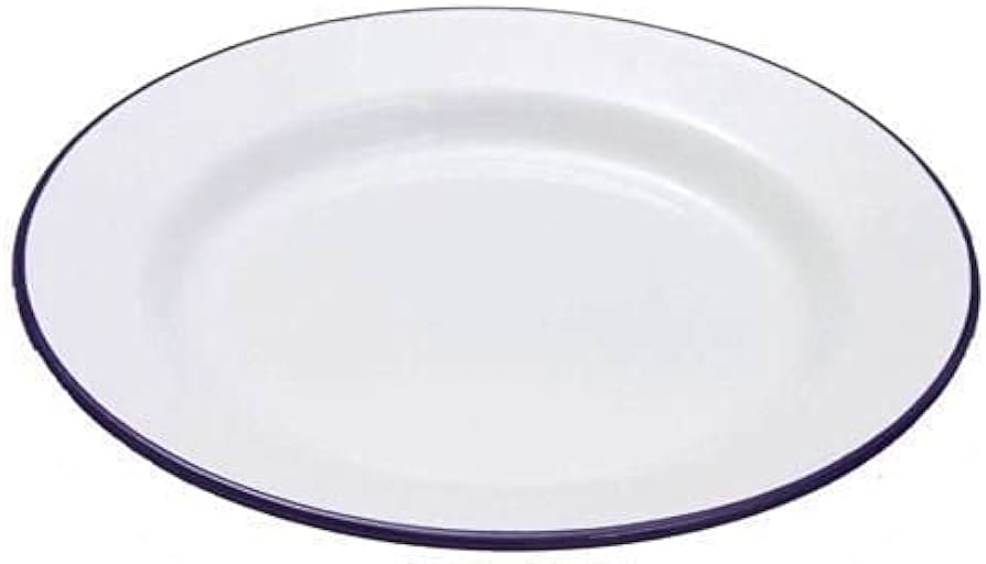 Enamel Pie/Dinner Plate 24cm -Perfect for Apple pies. (Pack of 2) | Amazon (UK)