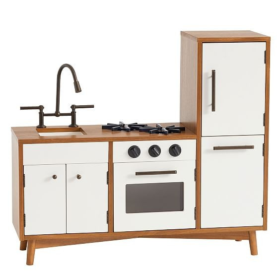 Mid-Century, Play Kitchen, Acorn + White | West Elm (US)