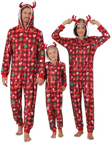 Weixinbuy Christmas Pajamas for Family Matching Family Christmas Pjs Sets for Adult Kid Holiday X... | Amazon (US)
