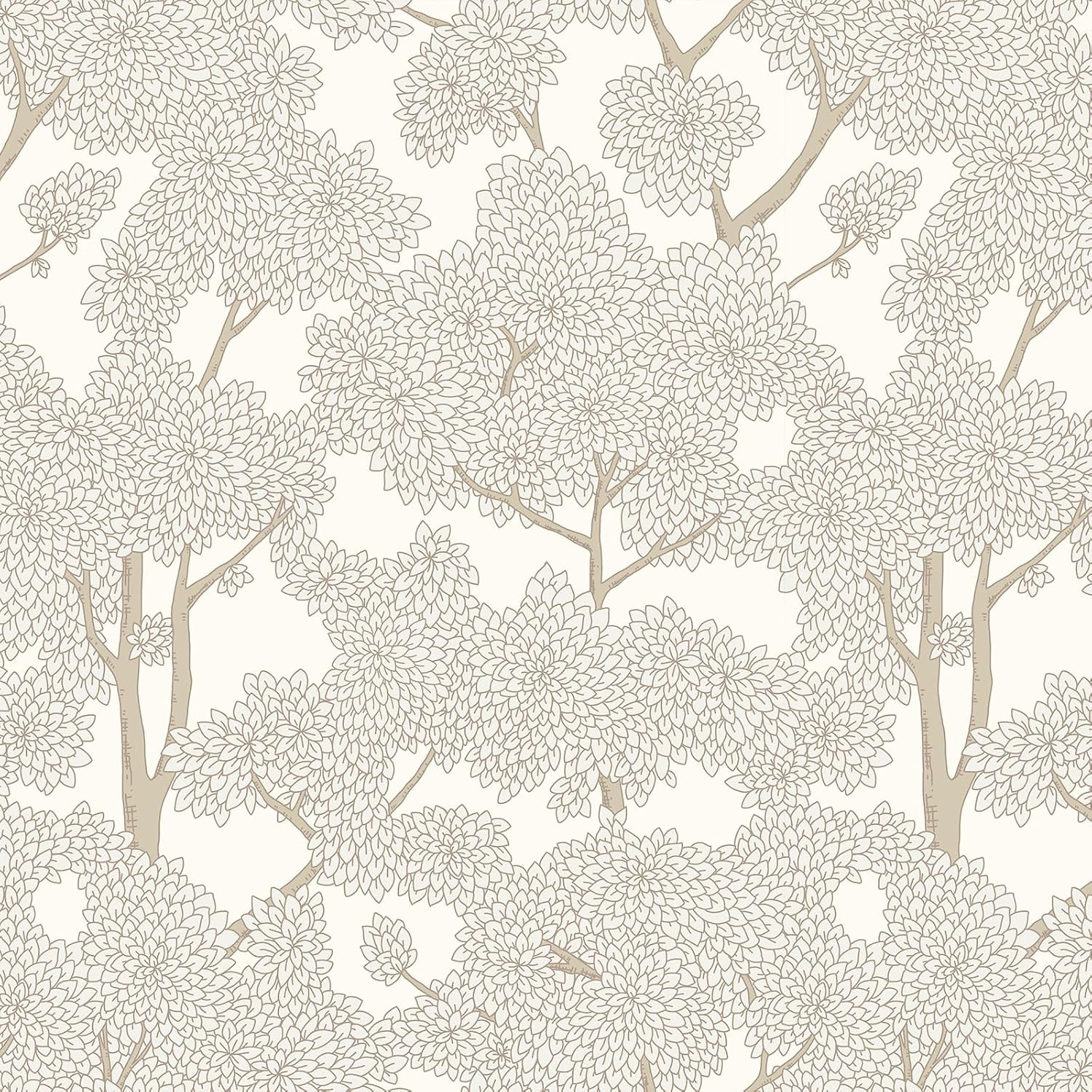 JiffDiff Tree Wallpaper Peel and Stick Jungle Wall Paper Forest Mural Stick on Wallpaper Modern W... | Amazon (US)