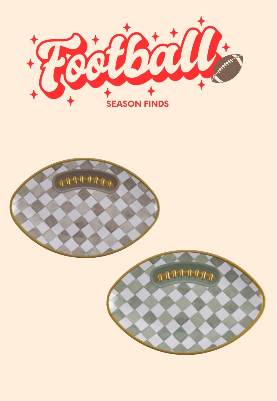 Football serving dishes at target 

#LTKSeasonal #LTKHome #LTKFindsUnder50