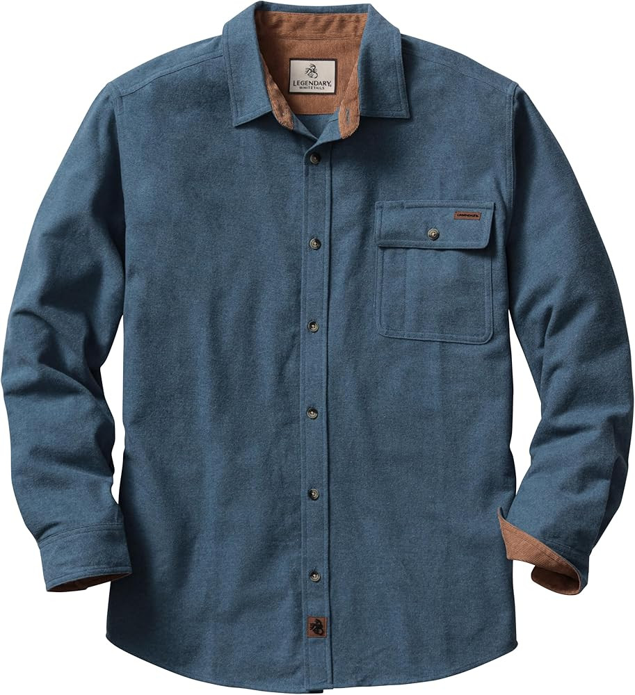 Legendary Whitetails Men's Flannel Shirt Long Sleeve Button Down 100% Cotton | Amazon (US)