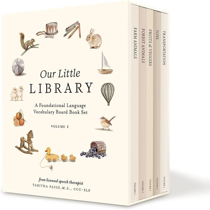 Our Little Library: A Foundational Language Vocabulary Board Book Set for Babies, Including Farm ... | Amazon (US)