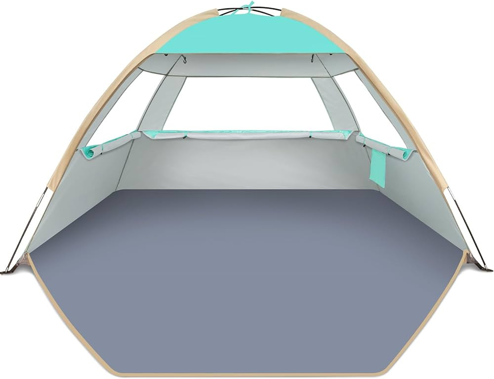 Gorich Beach Tent Sun Shelter for 3/4-5/6-7/8-10 Person with UPF 50＋ UV Protection, Lightweight... | Amazon (US)