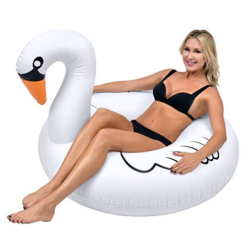 GoFloats Swan Party Tube Inflatable Raft, Float In Style (for Adults and Kids) | Amazon (US)
