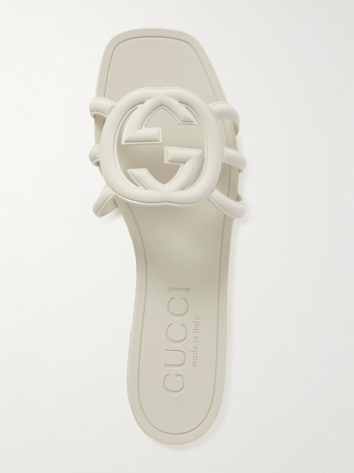 Gucci - Rubber Slides - White | NET-A-PORTER (US)
