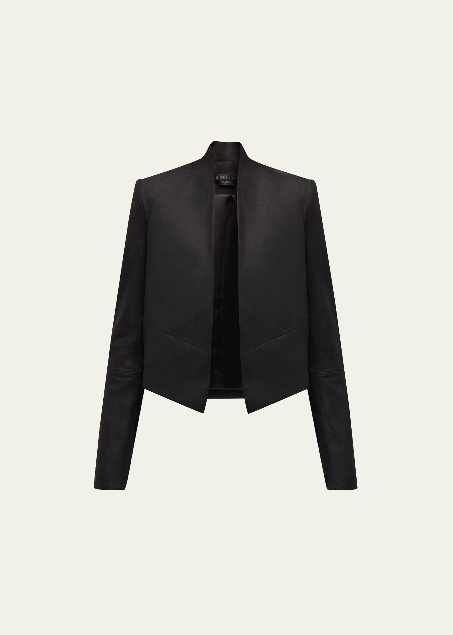 Alice + Olivia New Harvey Suede Open-Front Jacket | Bergdorf Goodman